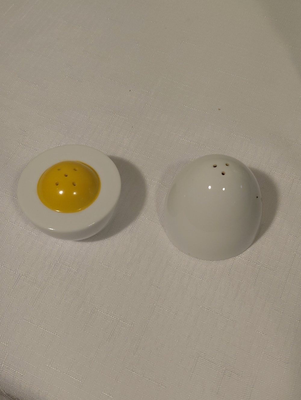 Boiled Egg-Shaped Salt & Pepper Shakers